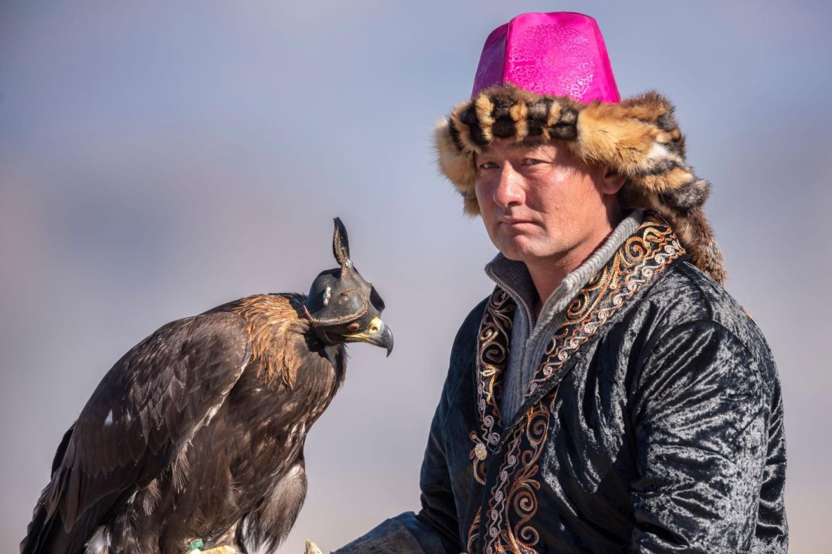Eagle hunter in Mongolia